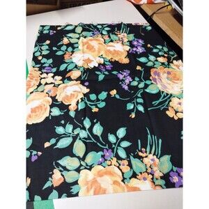 1/2 Yd Vintage OZARK Calico Roses Flowers by Fabri-Quilt Cotton Fabric T1